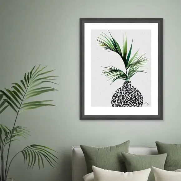 Framed Print Botanical Art - Green image