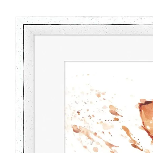Framed Print Calf Cuteness - Brown