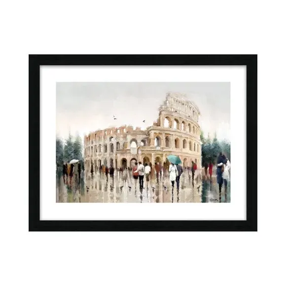 Framed Print Colosseum Rome - Multicolor