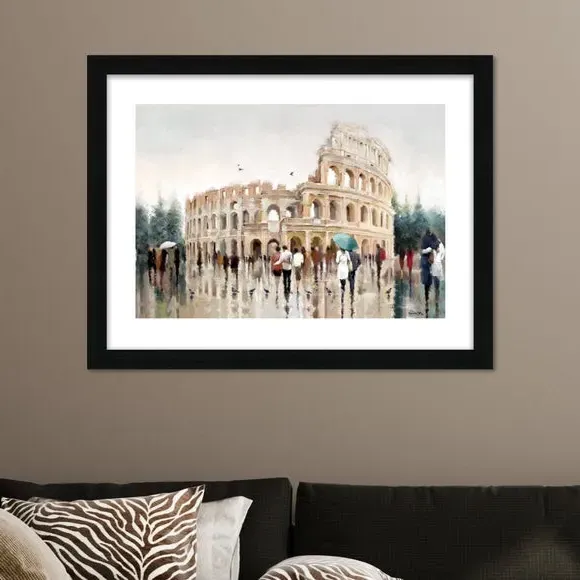 Framed Print Colosseum Rome - Multicolor image