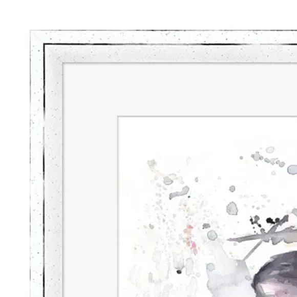 Framed Print Cow Art - Multicolor