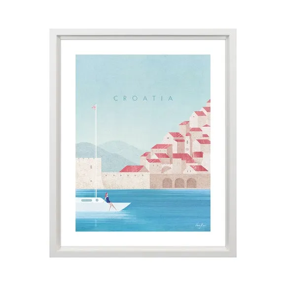 Framed Print Croatia Design - Multicolor