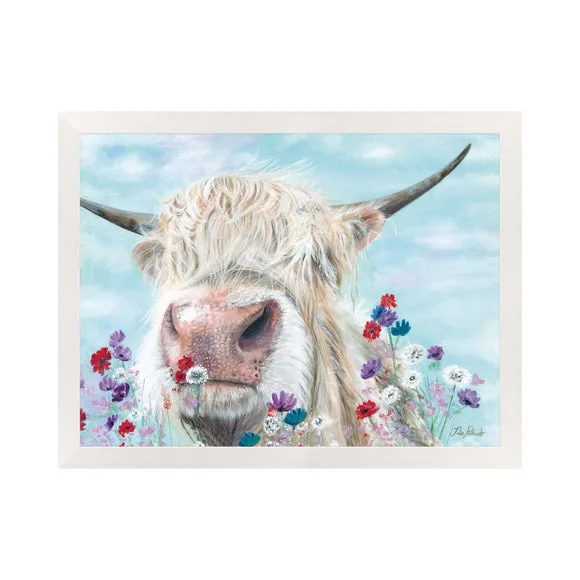 Framed Print Douglas With Flowers - Multicolor