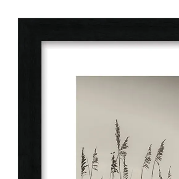 Framed Print Dune Grass - Black/White