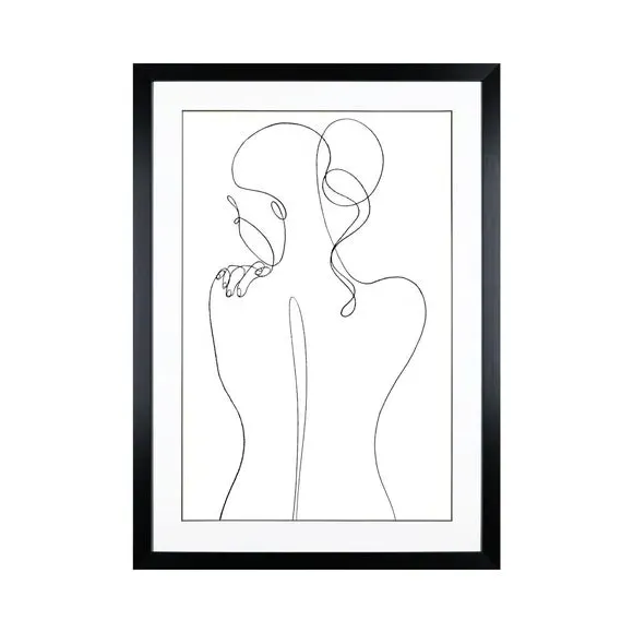 Framed Print Figure V - Black/White
