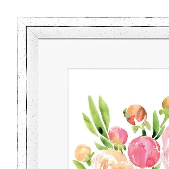 Framed Print Floral Design - Multicolor
