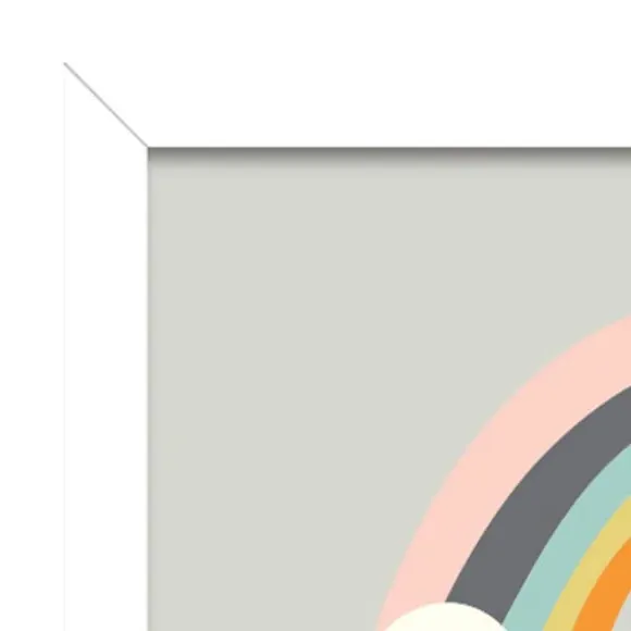 Framed Print Follow Your Rainbow - Multicolor