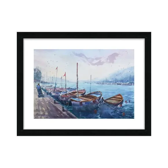 Framed Print Getting Ready - Multicolor