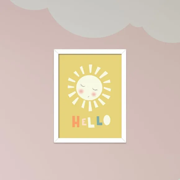 Framed Print Hello Sunshine - Multicolor image