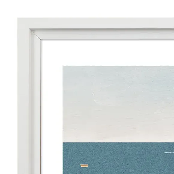 Framed Print House On Cliff - Multicolor