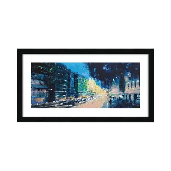 Framed Print Knightsbridge Scene - Multicolor