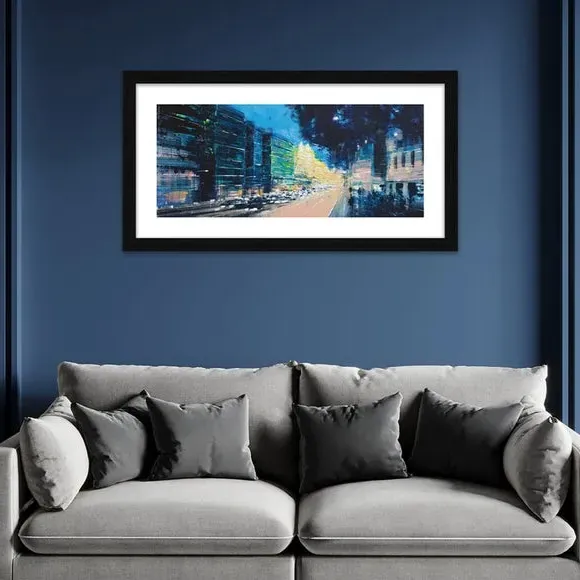 Framed Print Knightsbridge Scene - Multicolor image