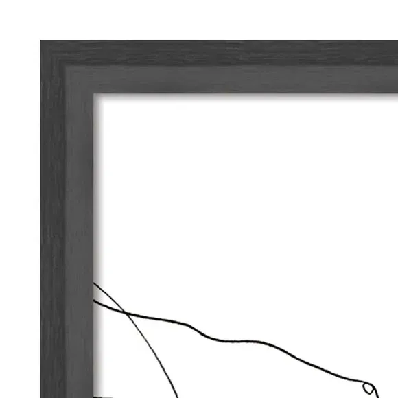Framed Print Love Design - Black, White