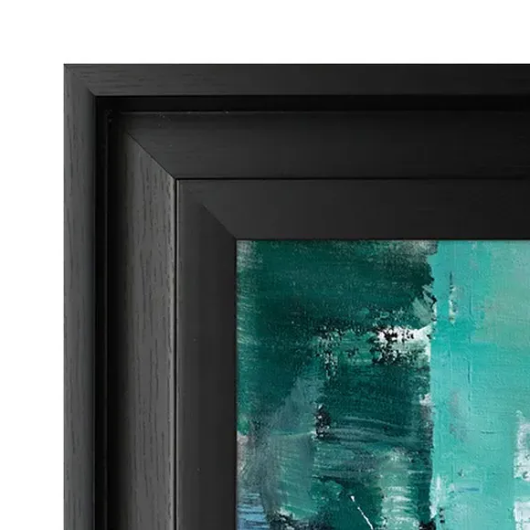 Framed Print Manhattan Cityscape - Blue