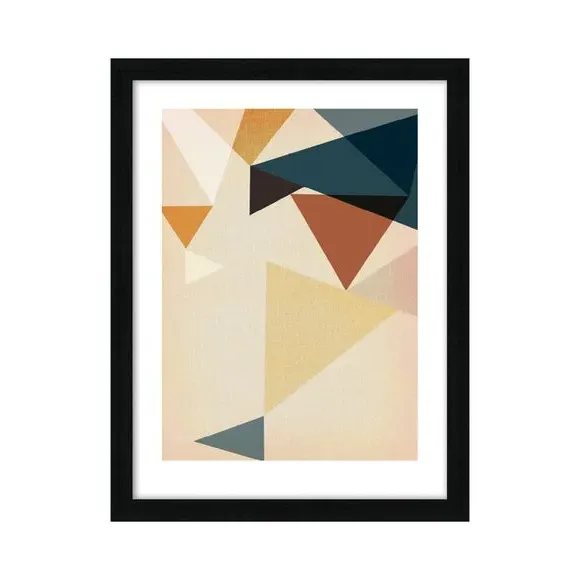 Framed Print Mid Century Modern - Multicolor