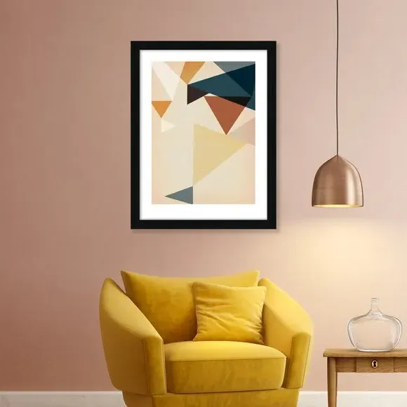 Framed Print Mid Century Modern - Multicolor image