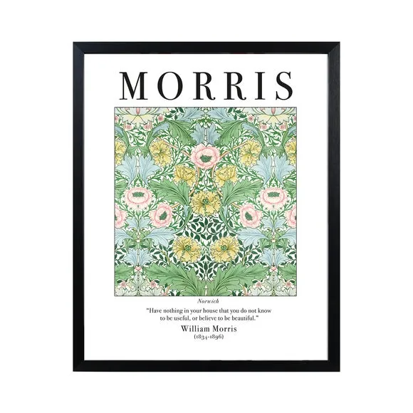 Framed Print Norwich Design - Multicolor