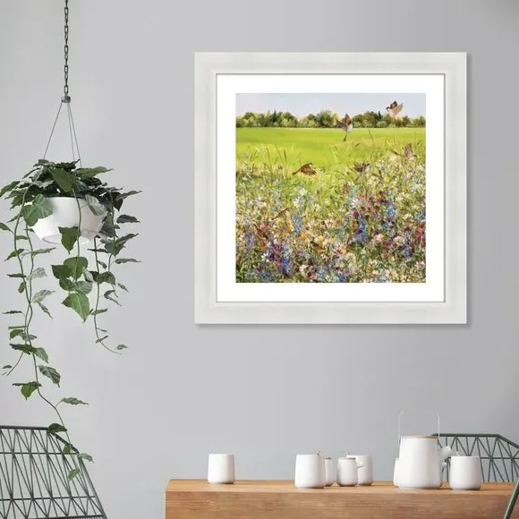Framed Print Open Meadow - Green image