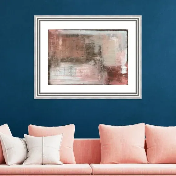 Framed Print Oriental Blush - Pink image