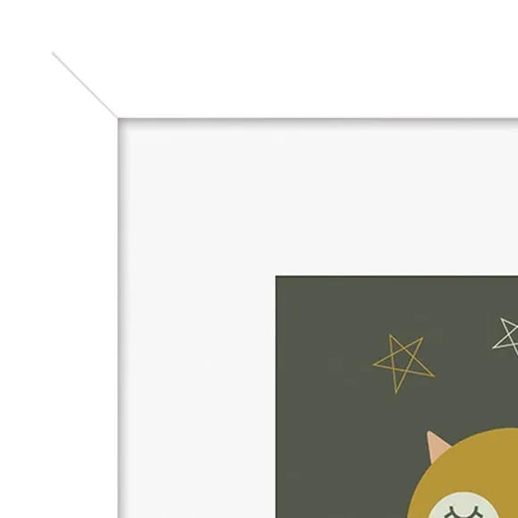 Framed Print Owl & Fox - Multicolor