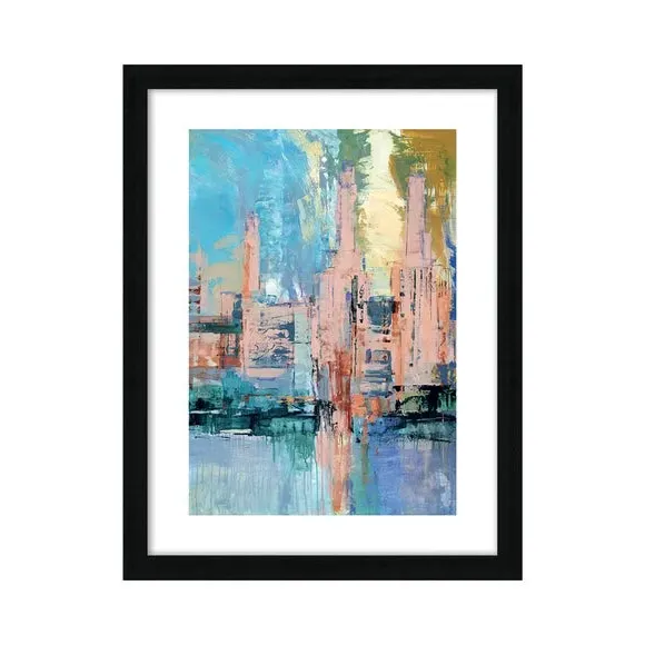 Framed Print Pink Power - Multicolor