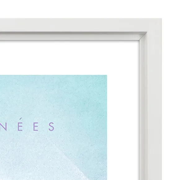 Framed Print Pyrenees - Blue