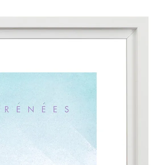 Framed Print Pyrenees - Blue