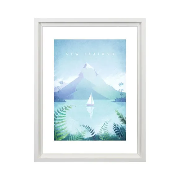 Framed Print Ready to Hang - Blue