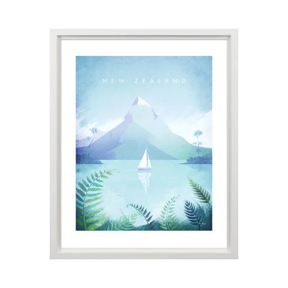Framed Print Ready to Hang - Blue