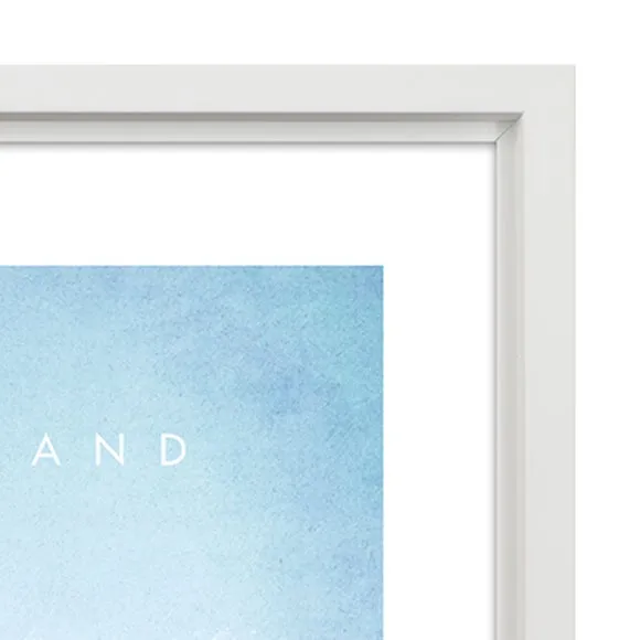 Framed Print Ready to Hang - Blue