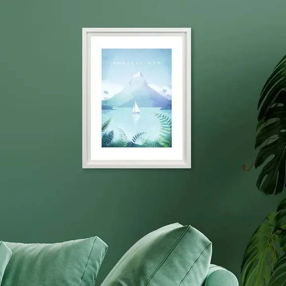 Framed Print Ready to Hang - Blue image