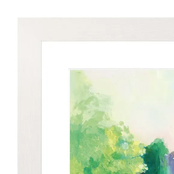 Framed Print Riverbank Reflections - Multicolor