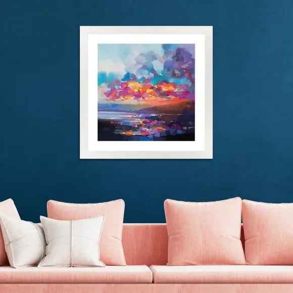Framed Print Solitary Cottage - Multicolor image