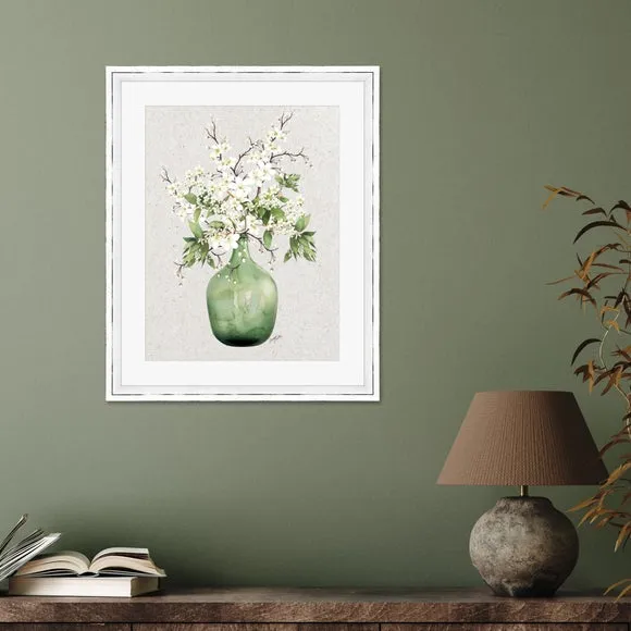 Framed Print Vase IV - Green image