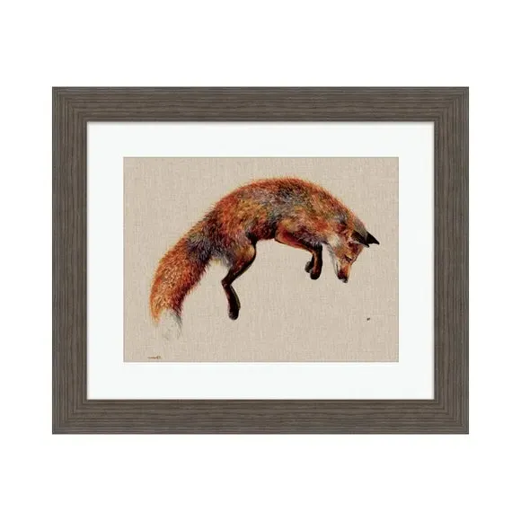 Framed Print with Bee Design - Multicolor
