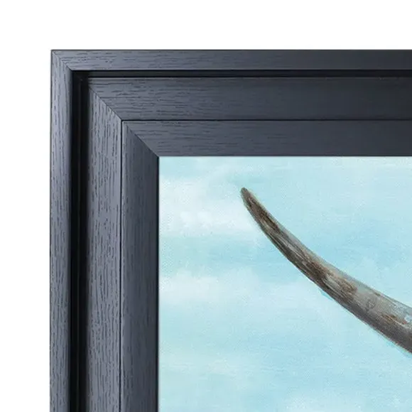 Framed Print with Flowers - Natural