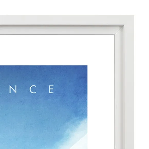 France Framed Print - Blue
