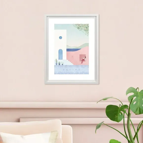 Greece Framed Print - Multicolor image