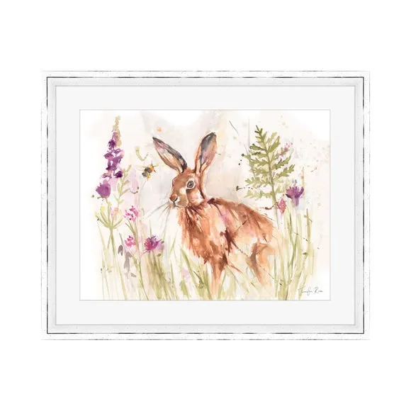 Hazy Afternoon Framed Print - Brown