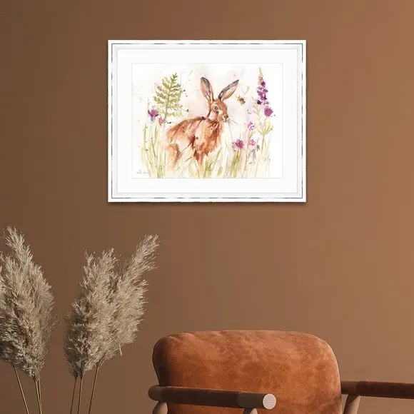 Hazy Afternoon Framed Print - Brown image