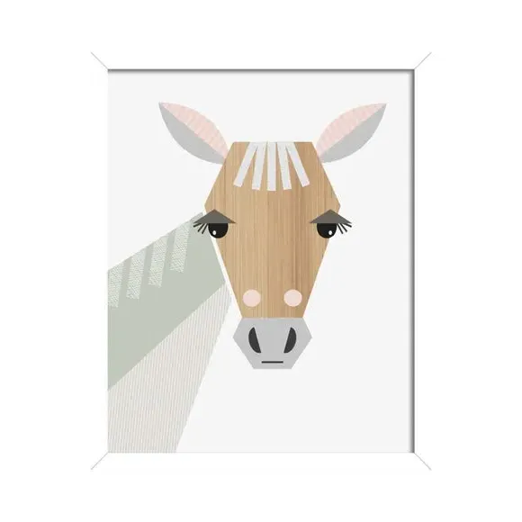 Horse Framed Print - Multicolor