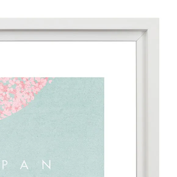 Japan Framed Print - Blue