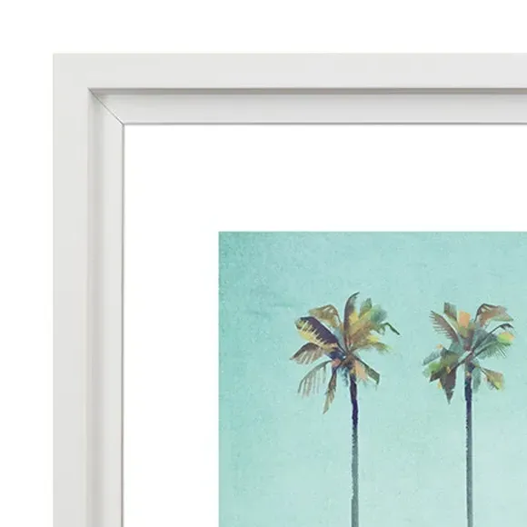 Miami Framed Print - Blue