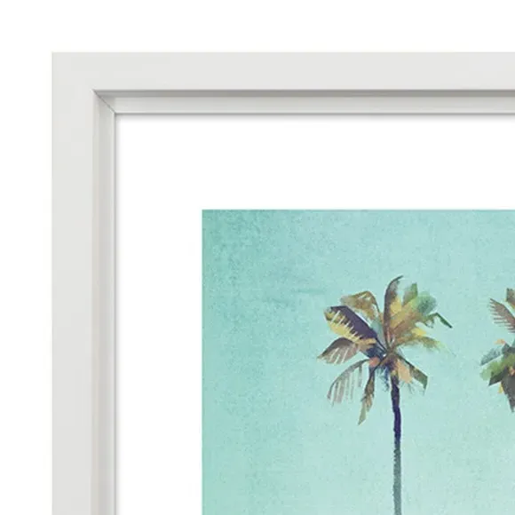 Miami Framed Print - Blue
