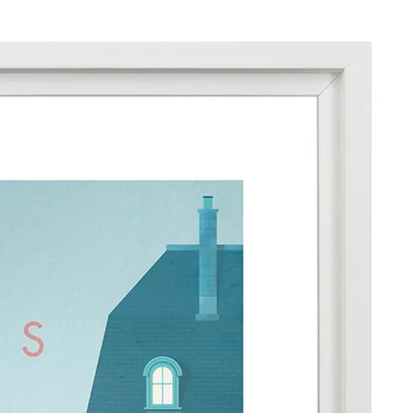 Paris Framed Print - Blue