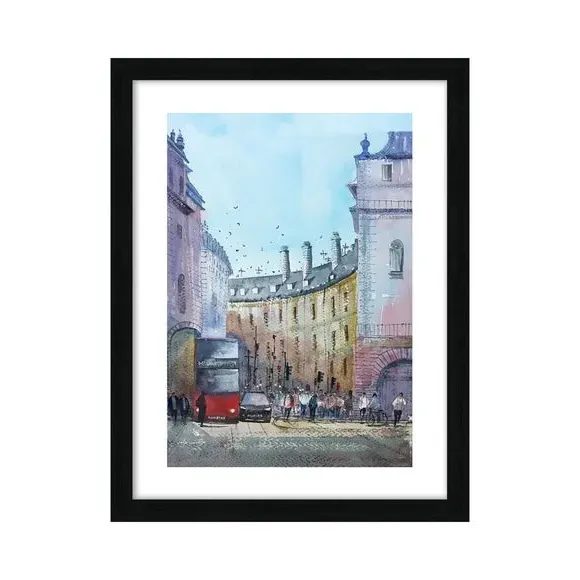Regent Street Framed Print - Multicolor