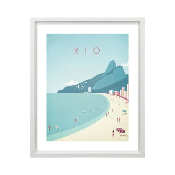 Rio Framed Print - Multicolor