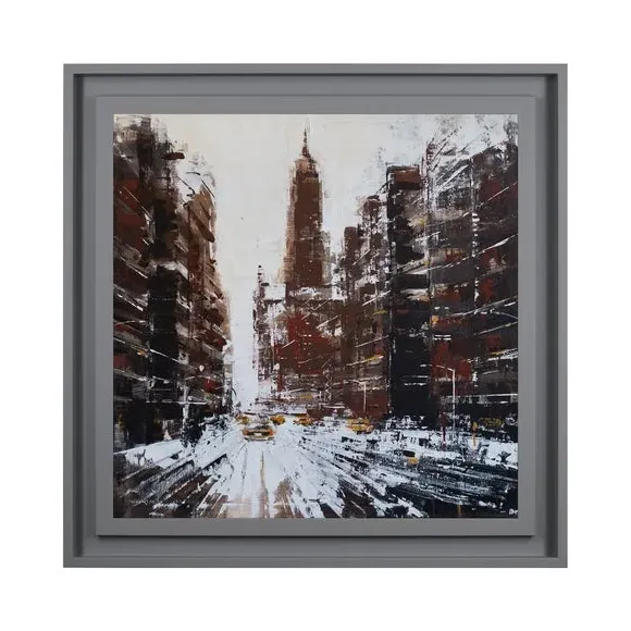 Rush Hour Framed Print - Brown