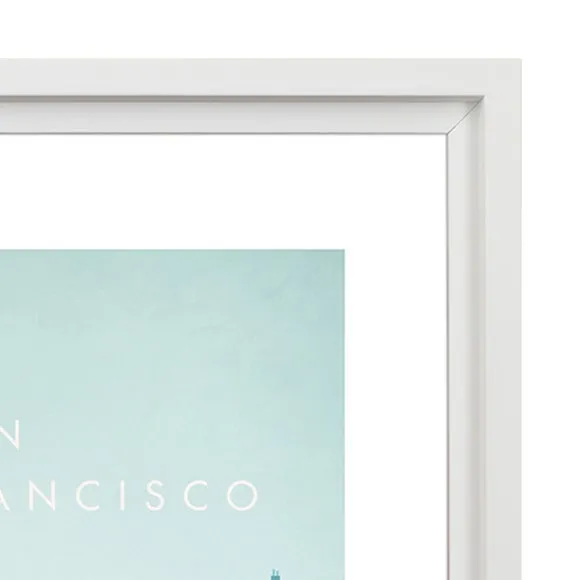 San Francisco Framed Print - Blue