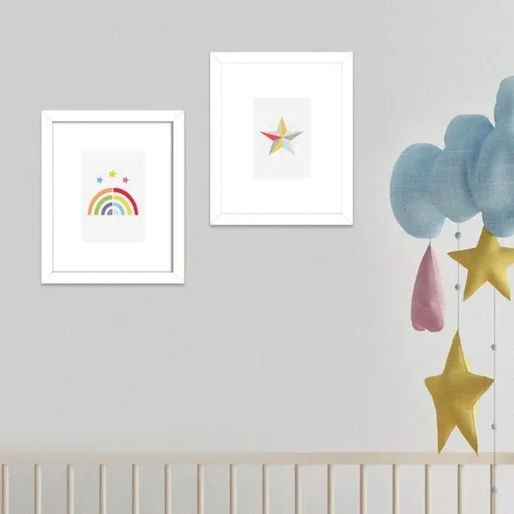 Star Framed Print - Multicolor